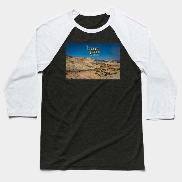 Utah State Route 12 Scenic Drive Baseball T-Shirt by Gestalt Imagery